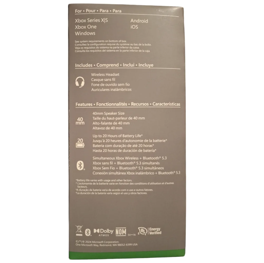 NWT XBOX WIRELESS/BLUETOOTH HEADSET 🛜🎧 - Picture 4 of 4